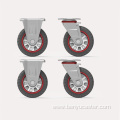 Benyu Casters 4 Inch Medium PU Universal Casters